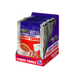 BİG JOY YÜKSEK PROTEİNLİ ÇABUK ÇORBA (34 GR) - 12 ADET