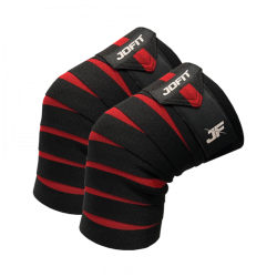 JOFİT KNEE WRAPS SİYAH - KIRMIZI